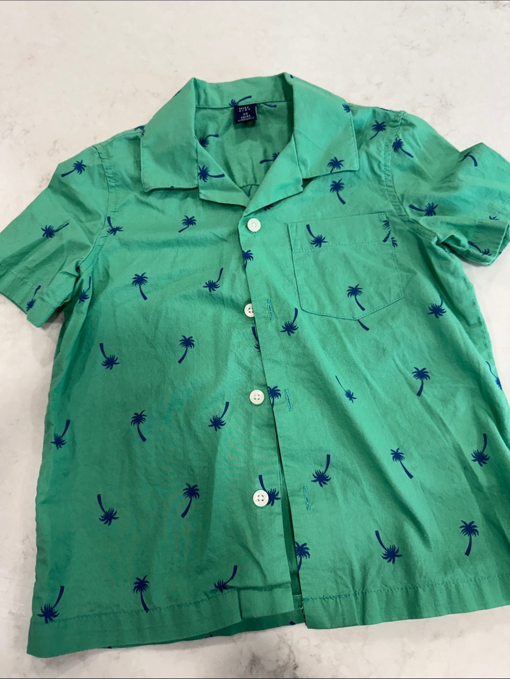 Gap Kids Size 4-5 Button Down Palm Tree Shirt